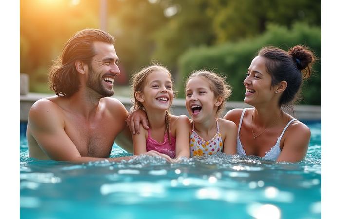 A family enjoying recreational activity together
