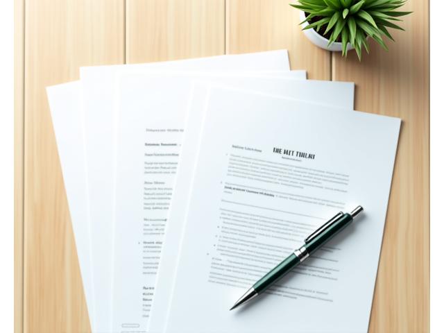 Stacked legal documents and a pen, symbolizing terms and conditions.